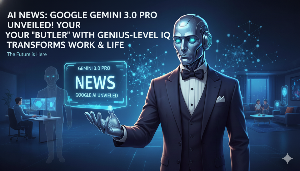 【AIニュース】Google Gemini 3.0 Pro登場！IQ博士級の「執事」があなたの仕事と生活を変える（機能・デモ・価格完全まとめ）